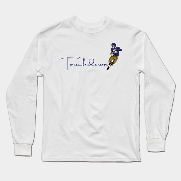 Touchdown Ravens! Long Sleeve T-Shirt by Rad Love